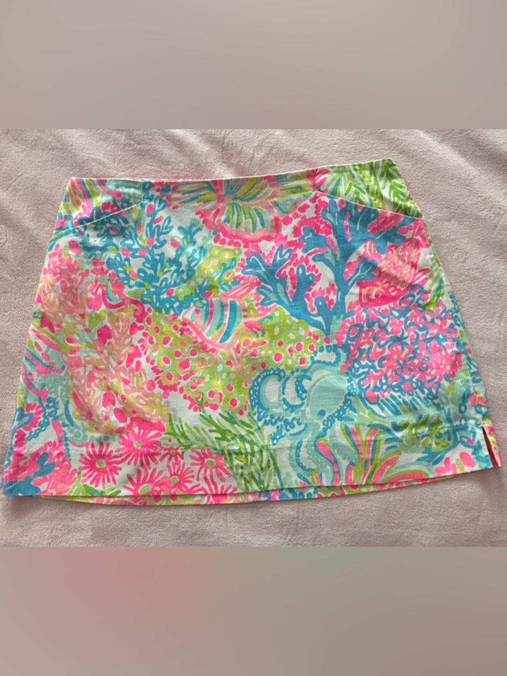 Lilly Pulitzer Multi-Color Printed Cotton Skirt